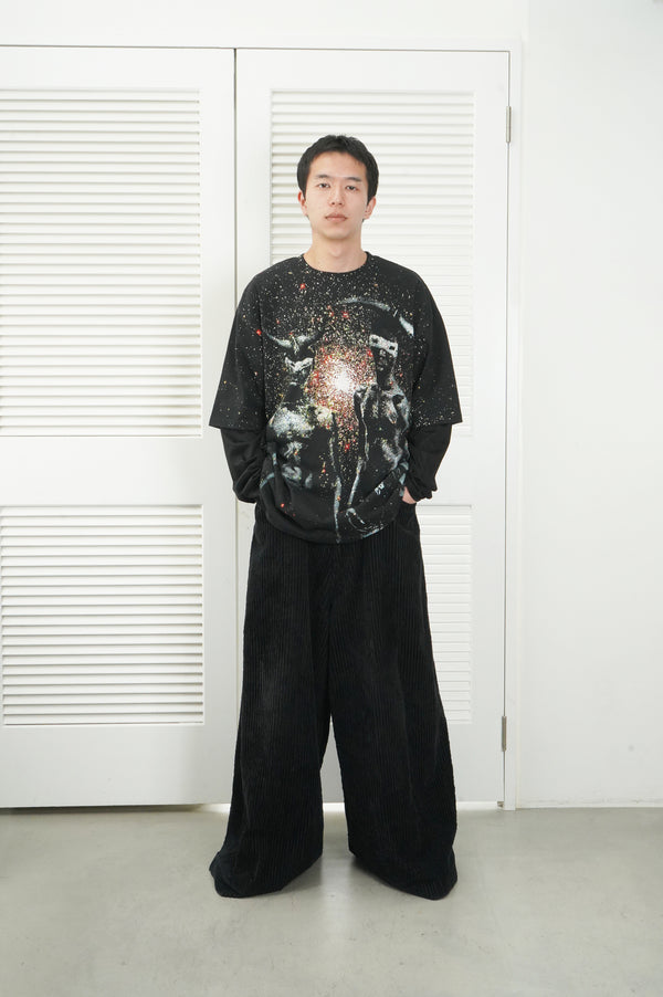 "STUSSY × Madlib" -"Blackstar" Printed S/S Tee-