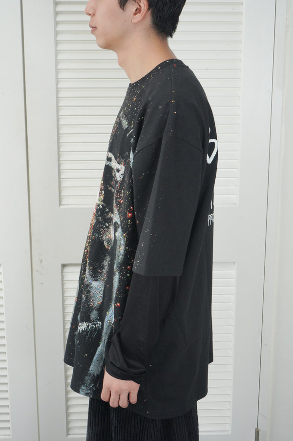 "STUSSY × Madlib" -"Blackstar" Printed S/S Tee-