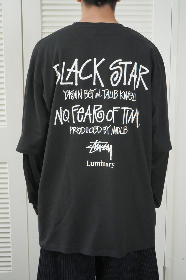 "STUSSY × Madlib" -"Blackstar" Printed S/S Tee-