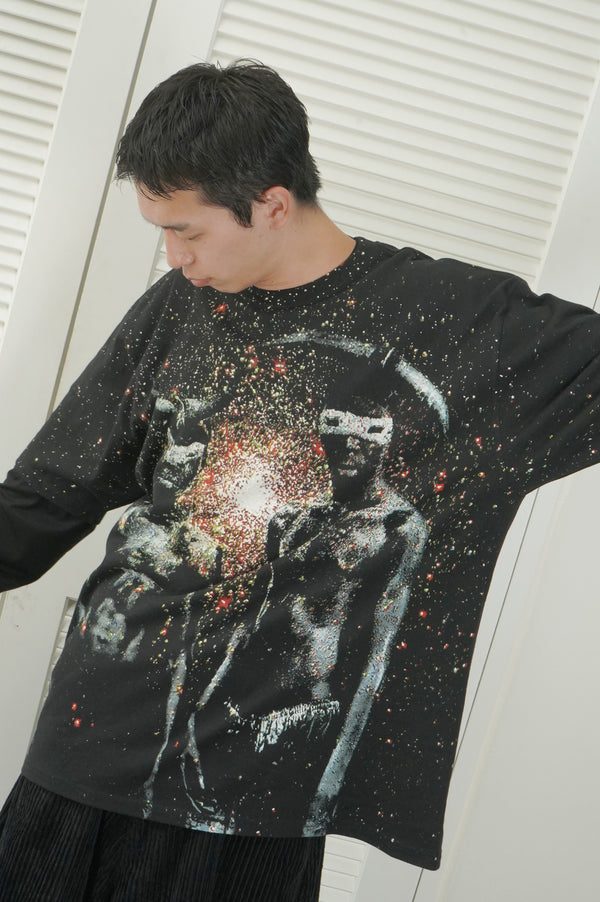 "STUSSY × Madlib" -"Blackstar" Printed S/S Tee-