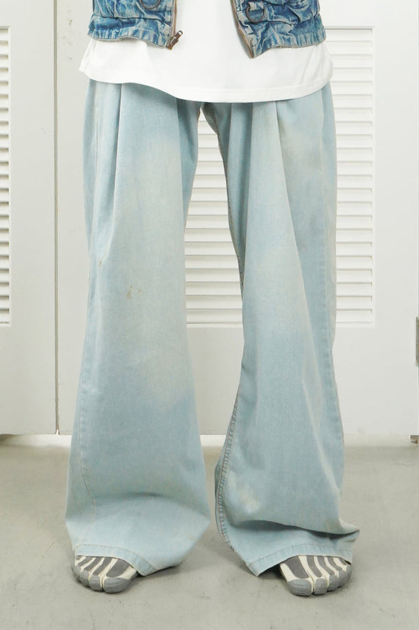 2000'S "EVISU" -Low-Rise Denim Pants-