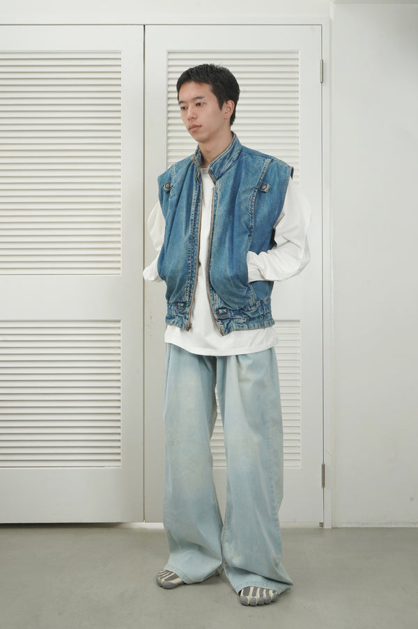 2000'S "EVISU" -Low-Rise Denim Pants-