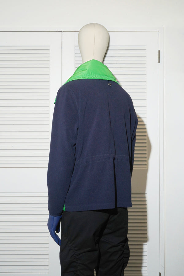 90's "L-RL" -"LAUREN ACTIVE" Poly/Fleece High Neck Zip Jacket-