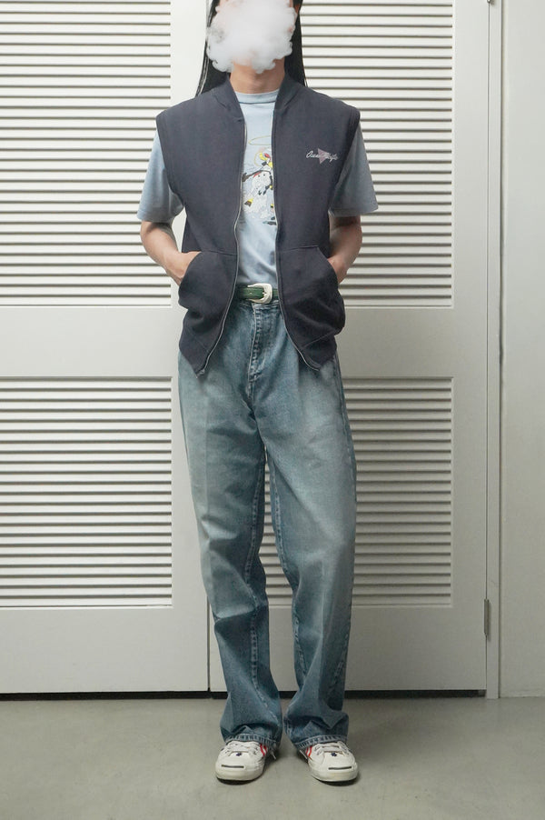 80's "Ocean Pacific" -Sleeveless Zip-up Sweat-