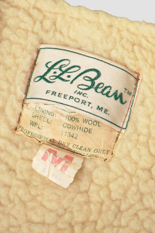 60's "L.L.BEAN" -Boa Liner Leather Vest-
