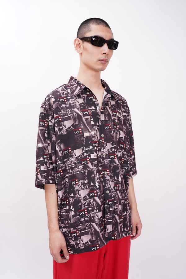 "PHAT FARM" -Multi Photo Printed S/S Shirt-