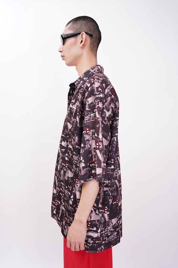 "PHAT FARM" -Multi Photo Printed S/S Shirt-