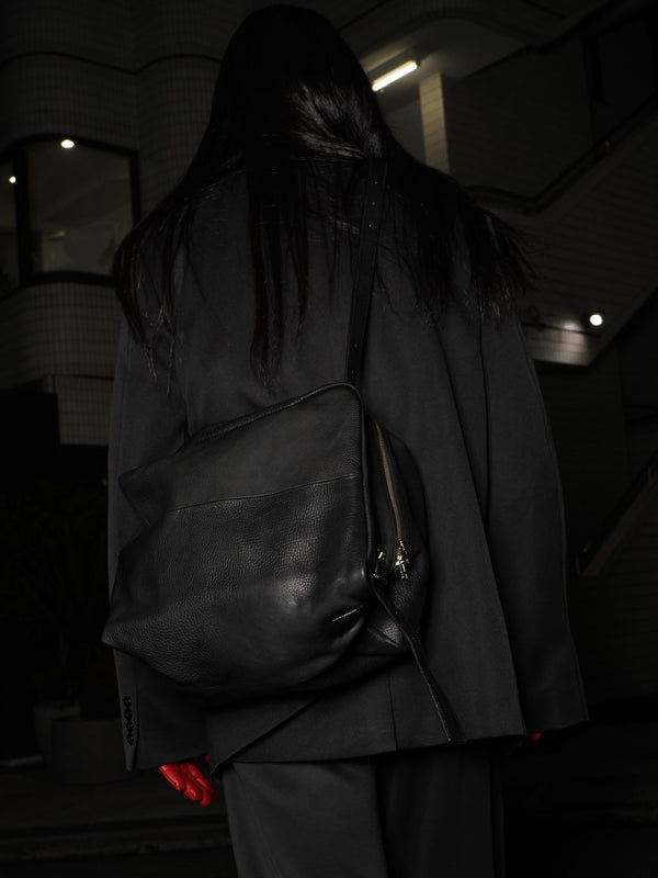 -"ENSO" 3-WAY LEATHER BAG-