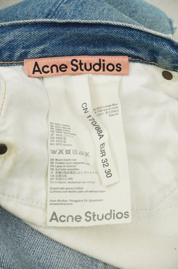 "ACNE STUDIOUS" -Cut off Denim Skirt-