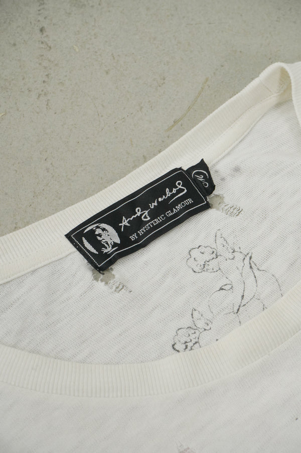 "Andy Warhol by HYSTERIC GLAMOUR" -Printed L/S Tee-