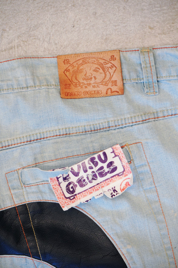 2000'S "EVISU" -Low-Rise Denim Pants-