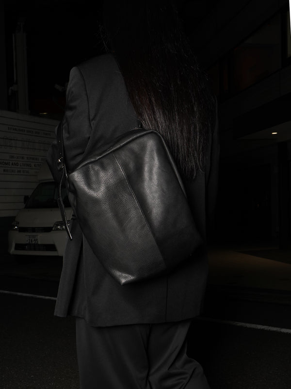 -"ENSO" 3-WAY LEATHER BAG-