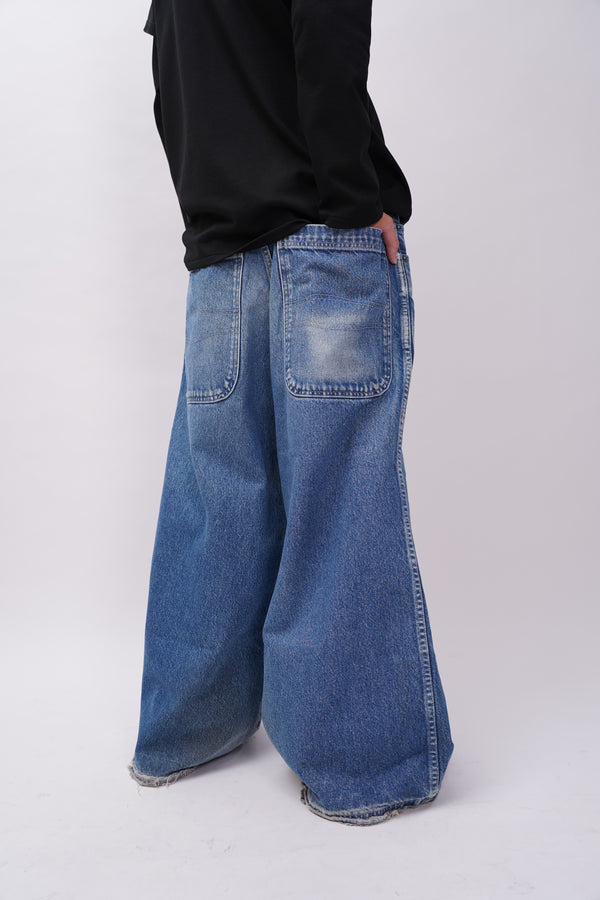 90's "26 RED" -Baggy Flair Denim Pants-