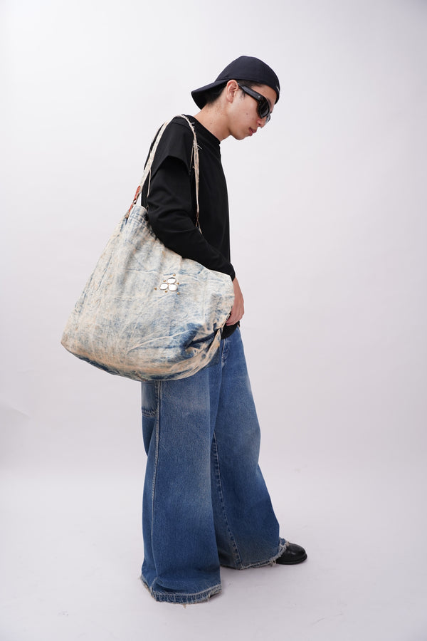 "Unknown" -Ice Washed Denim Bag-