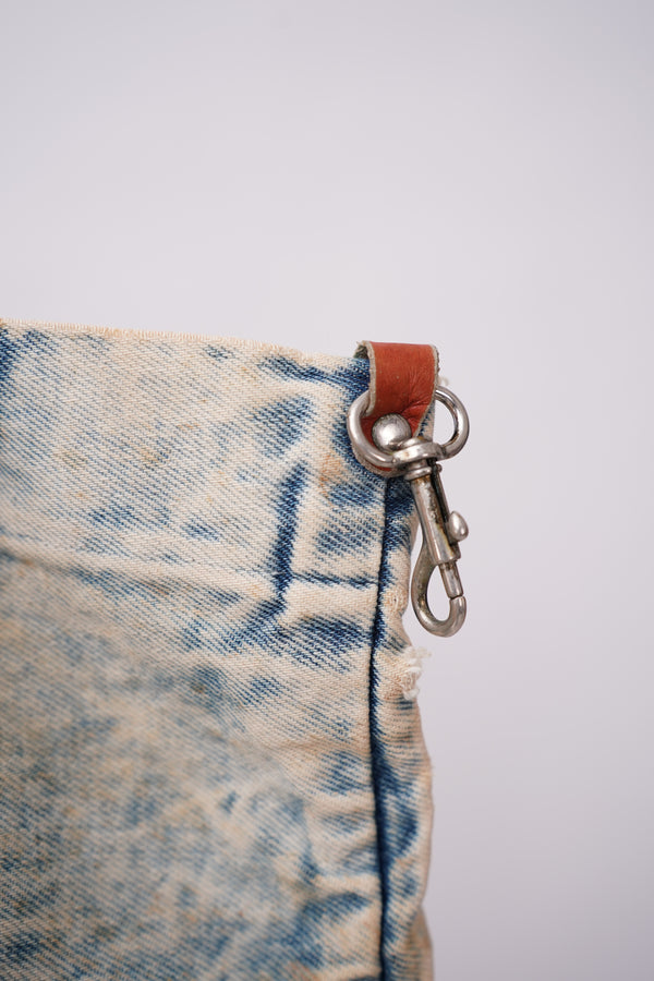 "Unknown" -Ice Washed Denim Bag-