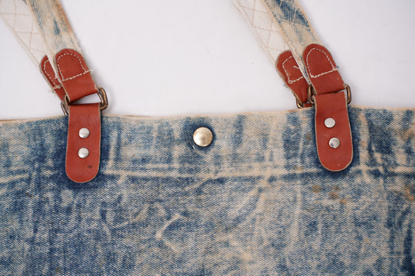 "Unknown" -Ice Washed Denim Bag-