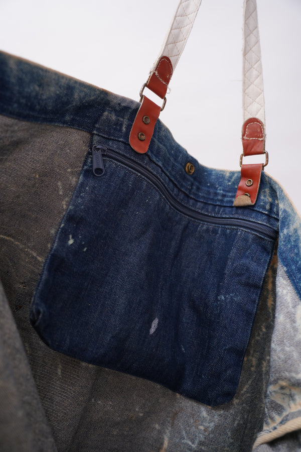 "Unknown" -Ice Washed Denim Bag-