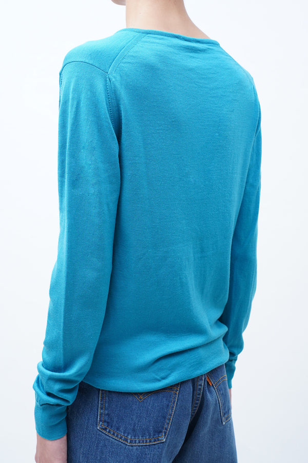 "JOHN SMEDLEY" -V/N Wool Knit Sweater-