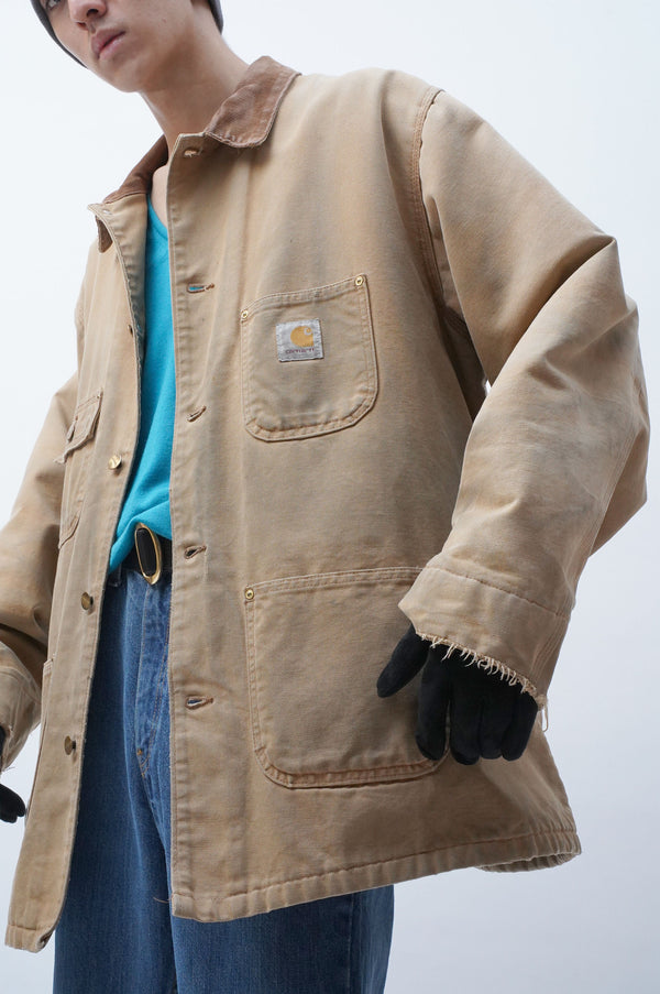 80's "CARHARTT" -Blanket Liner Duck Chore Coat-