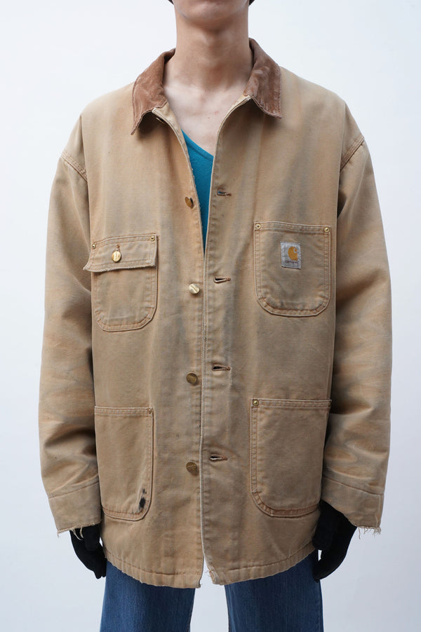 80's "CARHARTT" -Blanket Liner Duck Chore Coat-