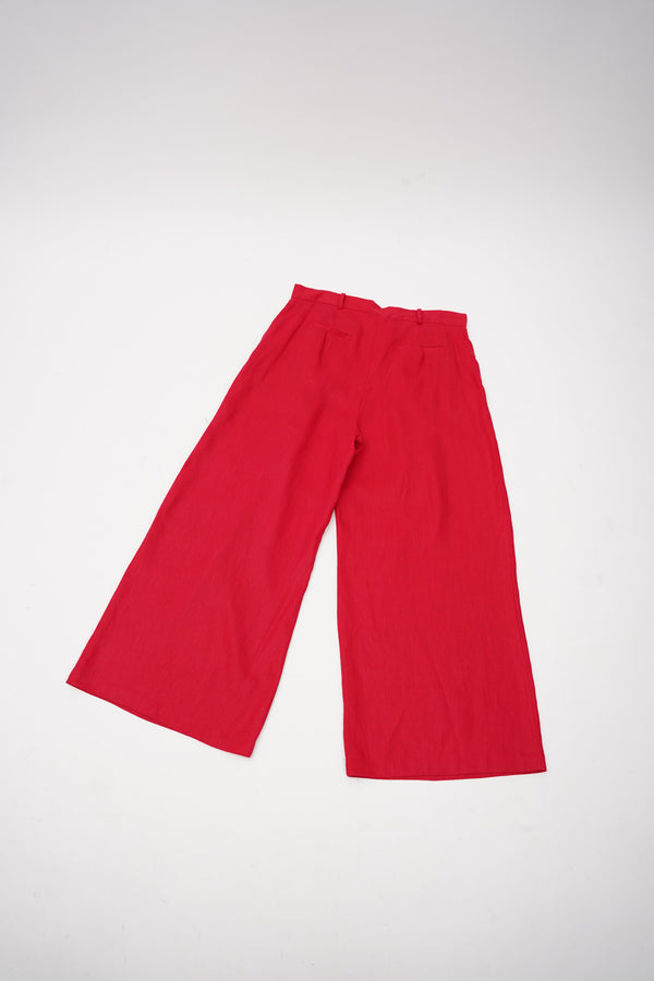 "UNKNOWN" -Linen Super Wide Baggy Pants-