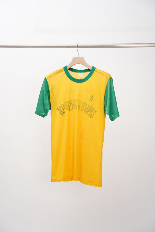 70's "RUSSELL ATHLETICS" -"10th Puka Bums" Nylon Mesh Tee-