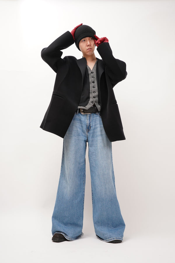 "Unknown" -"Denim Baggy Pants-