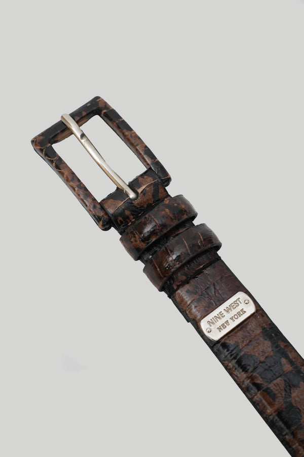 "NINE WEST" -Simulated Leather Belt-