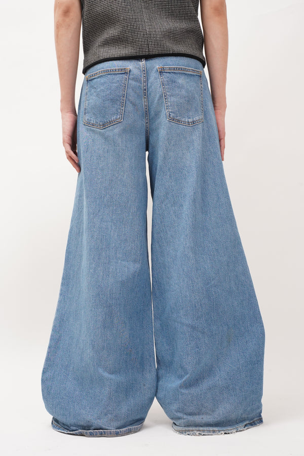 "Unknown" -"Denim Baggy Pants-