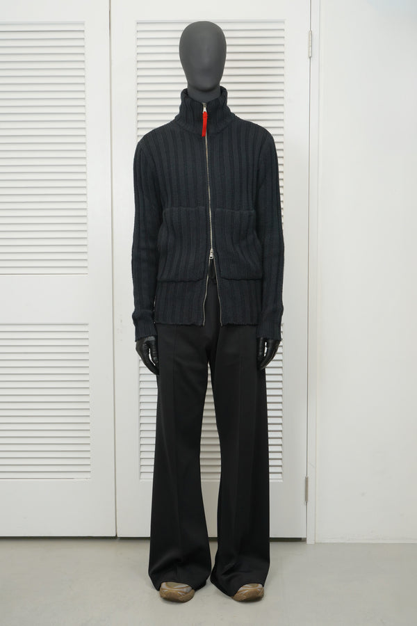 "PRADA" -Wool Knit Zip up Jacket-