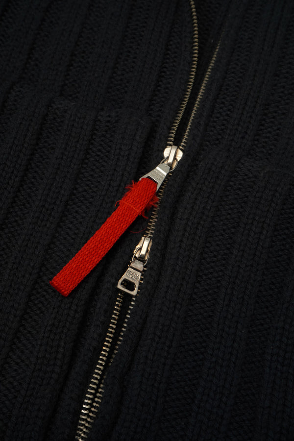"PRADA" -Wool Knit Zip up Jacket-