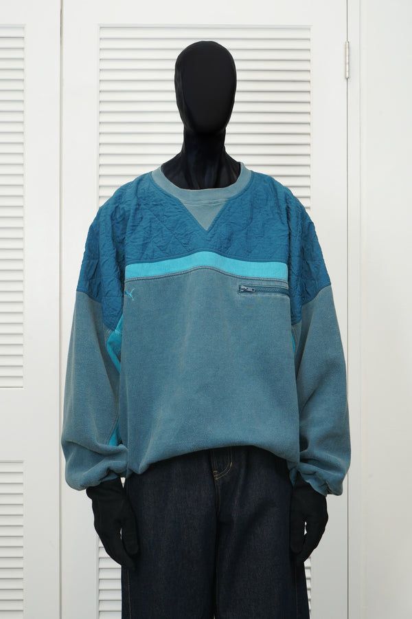 80's "PUMA" -Polyester/Cotton Switched C/N Sweat Shirts-