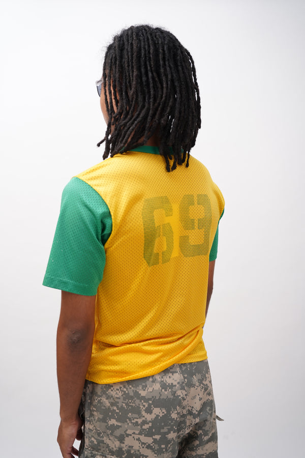 70's "RUSSELL ATHLETICS" -"10th Puka Bums" Nylon Mesh Tee-