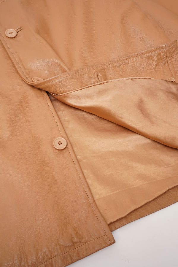 "Unknown" -Leather Car Coat-