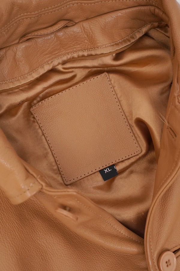 "Unknown" -Leather Car Coat-