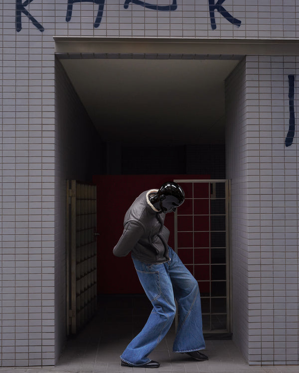 KHOKI -New 3D cutting denim pants-