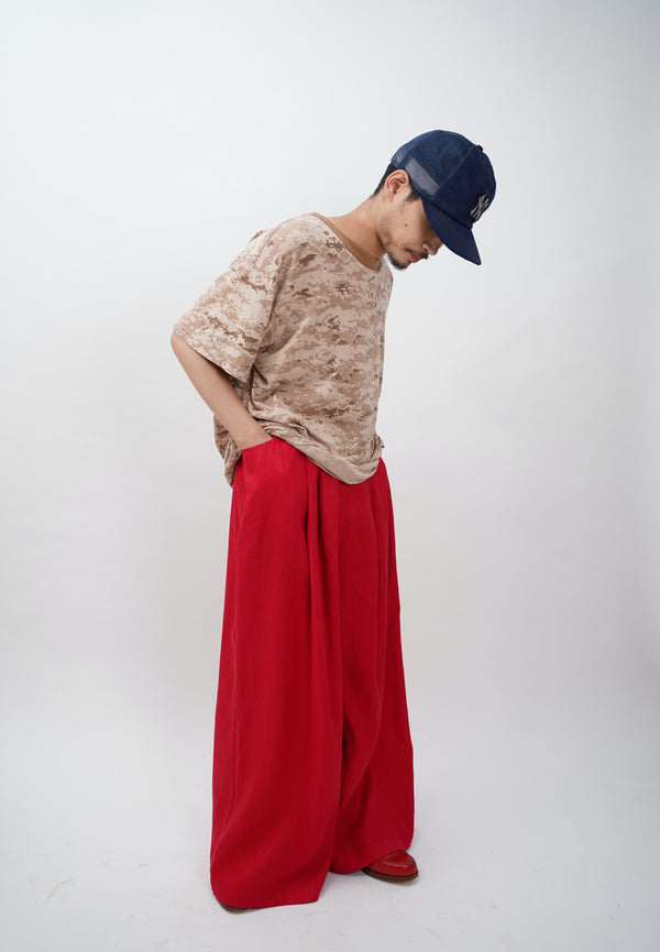 "UNKNOWN" -Linen Super Wide Baggy Pants-