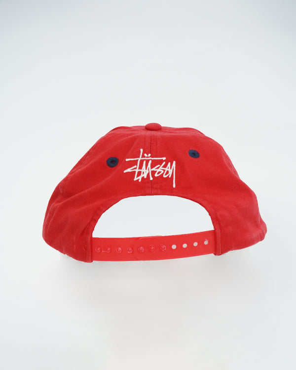 "STUSSY" -Logo Embroidery Cap-