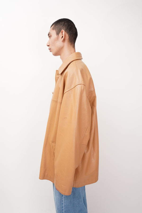 "Unknown" -Leather Car Coat-