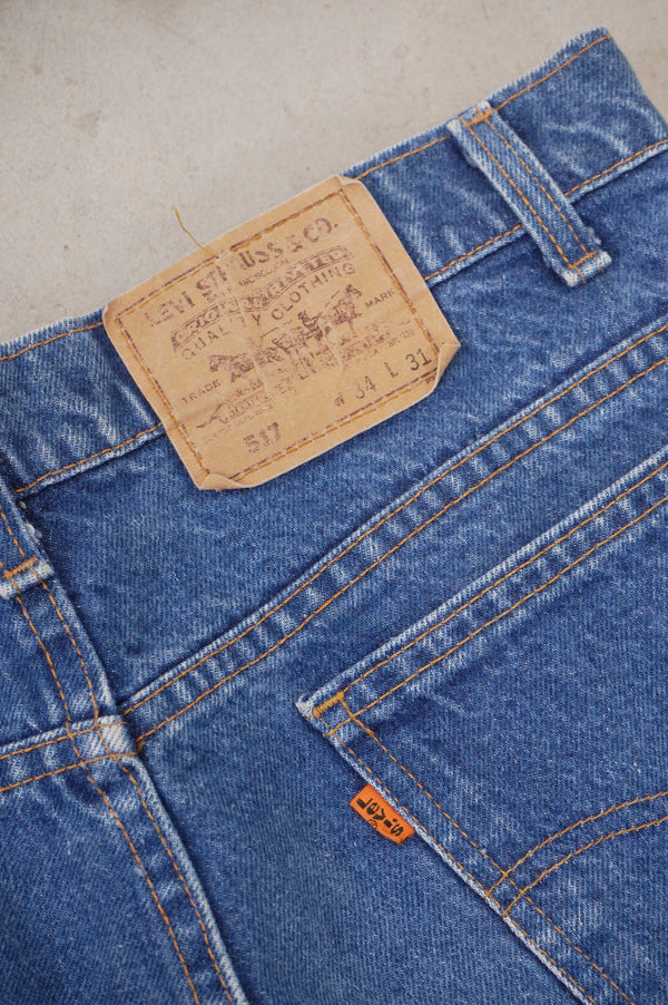 80's "Levi's" -"517" Flare Denim Pants-