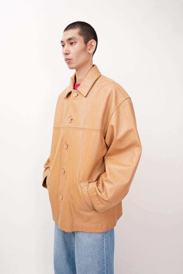 "Unknown" -Leather Car Coat-