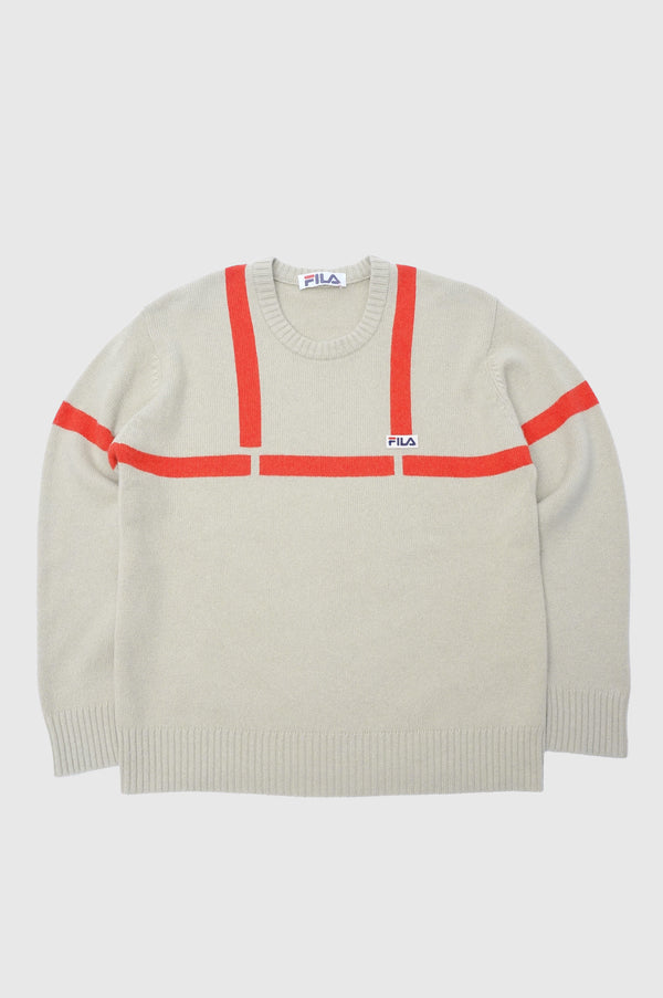 90's "FILA" -Cashmere Knit Sweater-