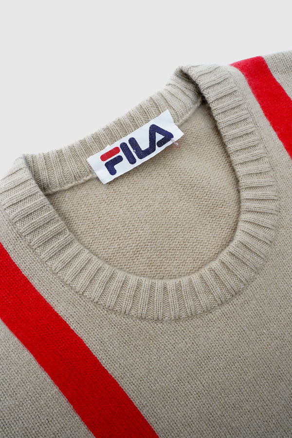 90's "FILA" -Cashmere Knit Sweater-
