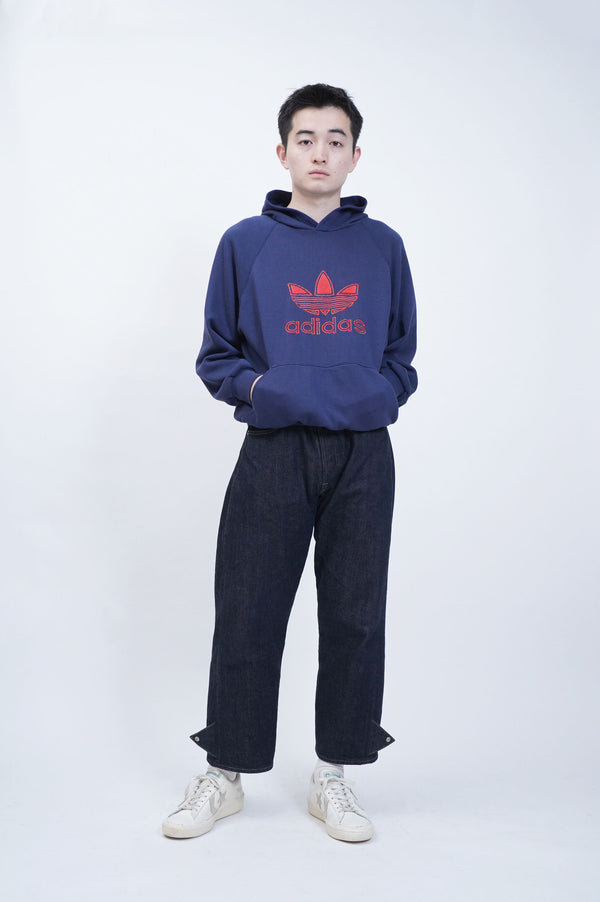 80's "adidas" -Logo Embroidery Sweat Hoodie-