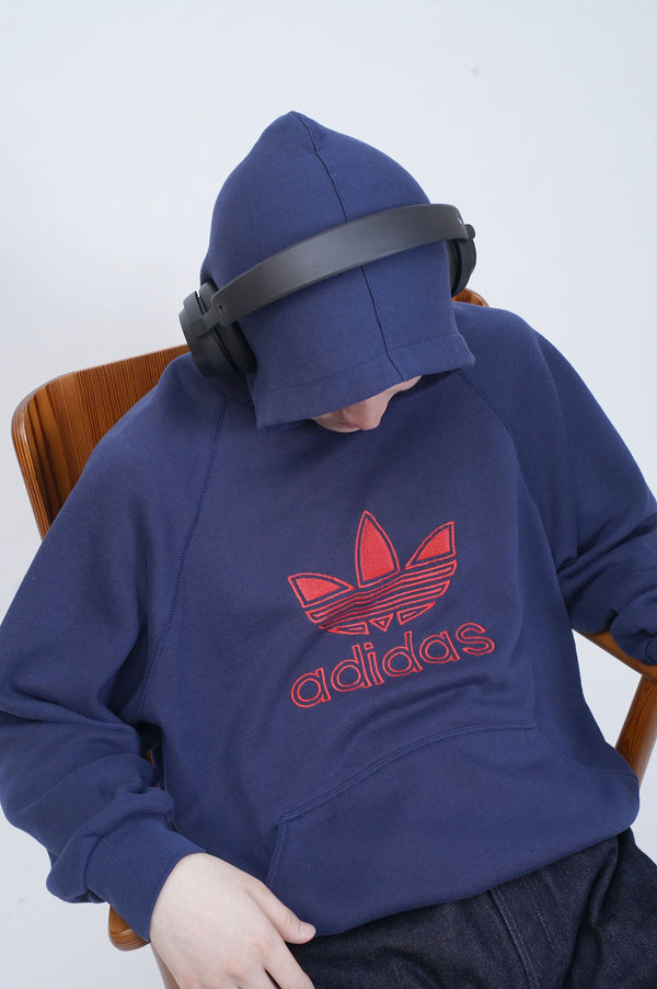 80's "adidas" -Logo Embroidery Sweat Hoodie-