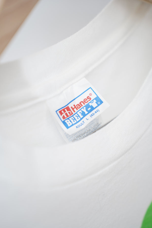 90's "Hanes" -Rainbow "Apple" Logo Printed S/S Tee-