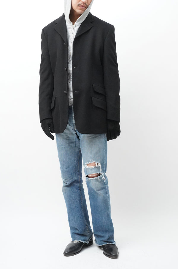 80's "GIANNI VERSACE" -3B Wool Jacket-