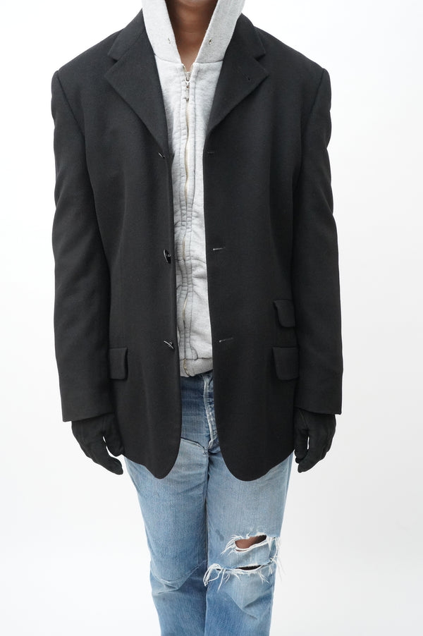 80's "GIANNI VERSACE" -3B Wool Jacket-