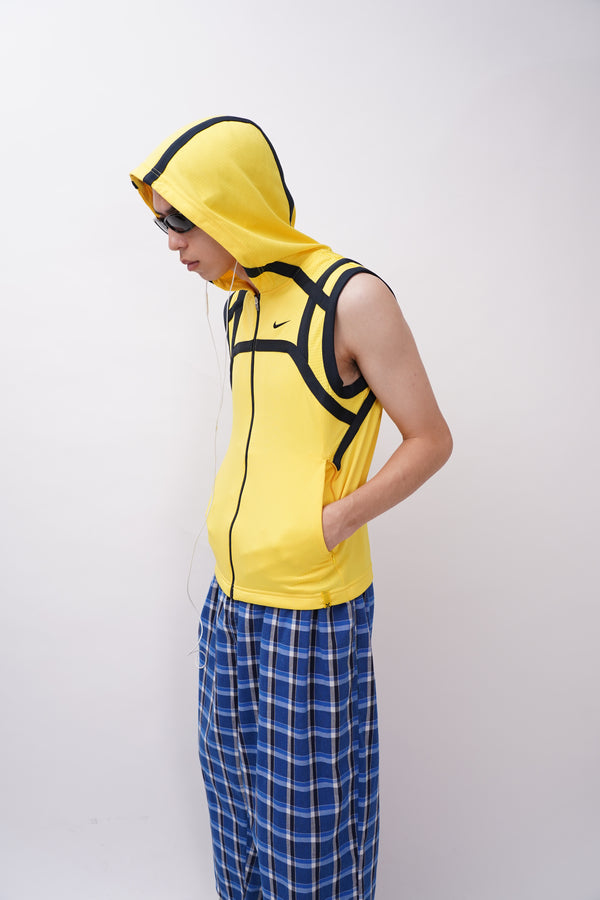 "NIKE" -Jersey Sleeveless Hoodie-