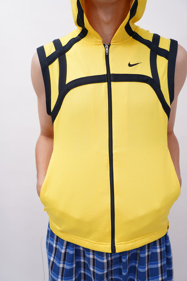 "NIKE" -Jersey Sleeveless Hoodie-